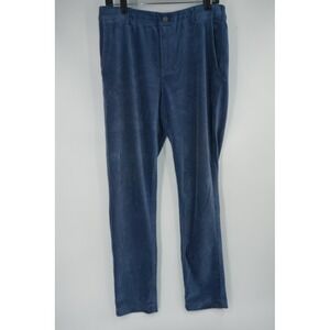 Redvanly Corduroy Athleisure Pants Blue Golf Performance Stretch Medium 33x32